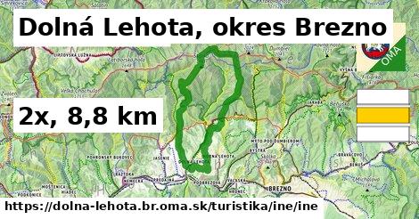 Dolná Lehota, okres Brezno Turistické trasy iná iná