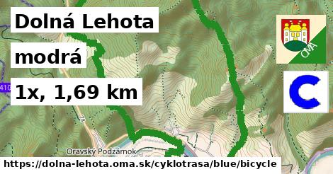 Dolná Lehota Cyklotrasy modrá bicycle