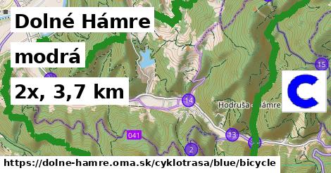 Dolné Hámre Cyklotrasy modrá bicycle