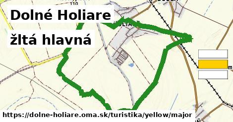 Dolné Holiare Turistické trasy žltá hlavná