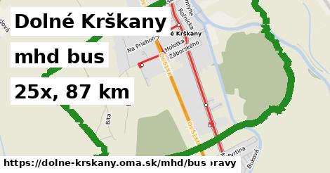 Dolné Krškany Doprava bus 