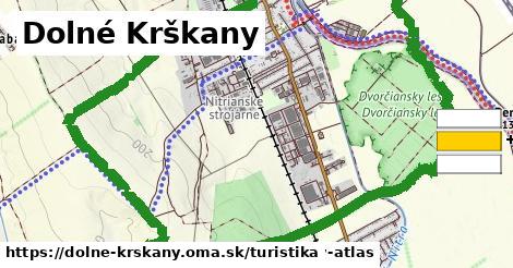 Dolné Krškany Turistické trasy  