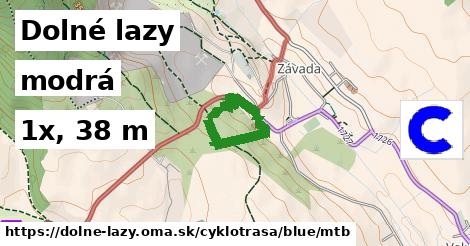 Dolné lazy Cyklotrasy modrá mtb