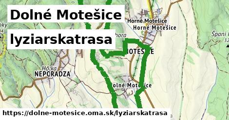Dolné Motešice Lyžiarske trasy  