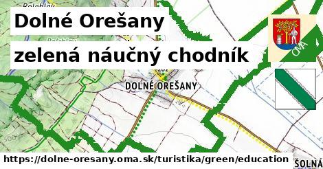 Dolné Orešany Turistické trasy zelená náučný chodník