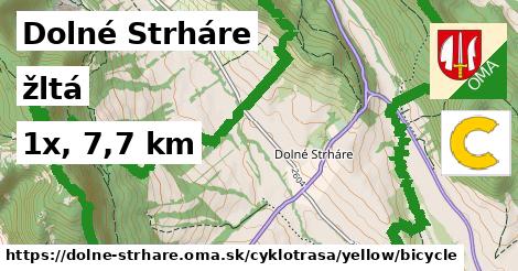 Dolné Strháre Cyklotrasy žltá bicycle