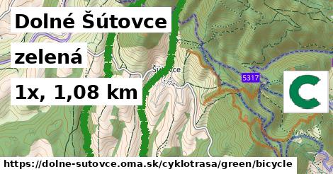 Dolné Šútovce Cyklotrasy zelená bicycle