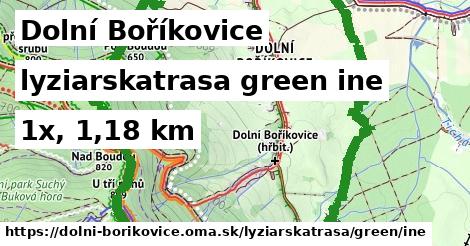 Dolní Boříkovice Lyžiarske trasy zelená iná