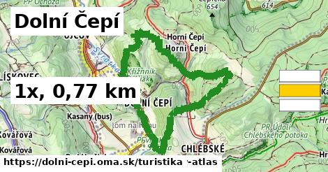Dolní Čepí Turistické trasy  