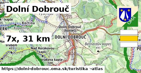 Dolní Dobrouč Turistické trasy  