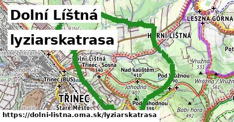 Dolní Líštná Lyžiarske trasy  