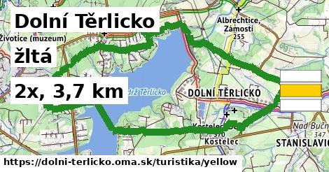 Dolní Těrlicko Turistické trasy žltá 