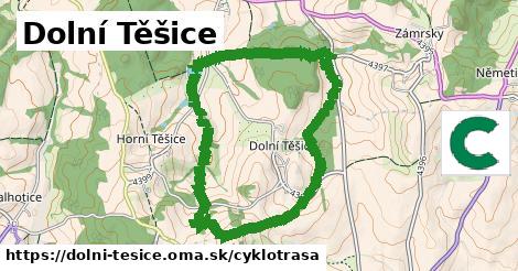 Dolní Těšice Cyklotrasy  