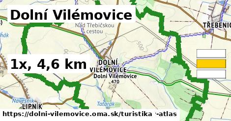 Dolní Vilémovice Turistické trasy  