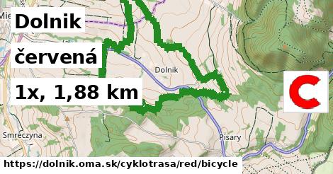 Dolnik Cyklotrasy červená bicycle