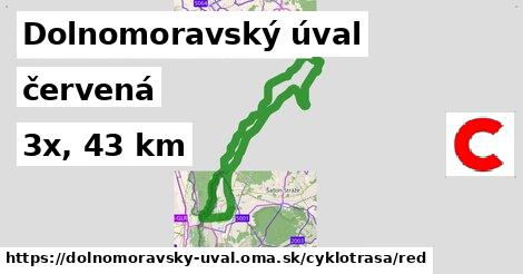 Dolnomoravský úval Cyklotrasy červená 