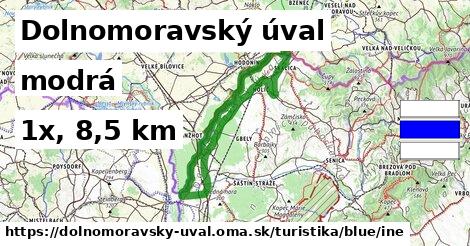 Dolnomoravský úval Turistické trasy modrá iná