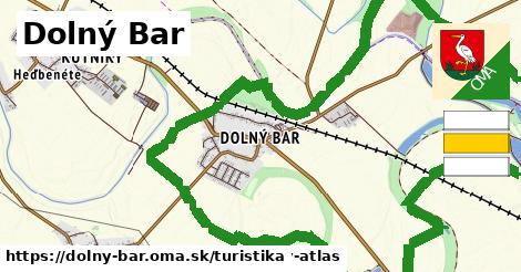 Dolný Bar Turistické trasy  