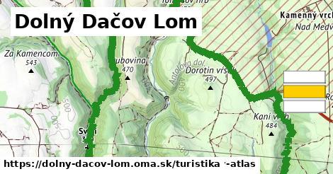 Dolný Dačov Lom Turistické trasy  