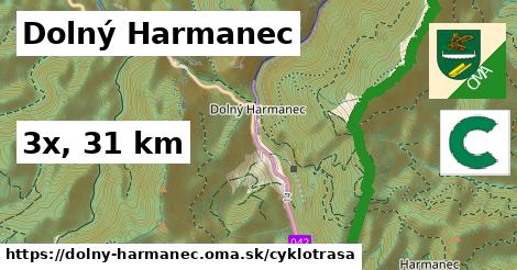 Dolný Harmanec Cyklotrasy  