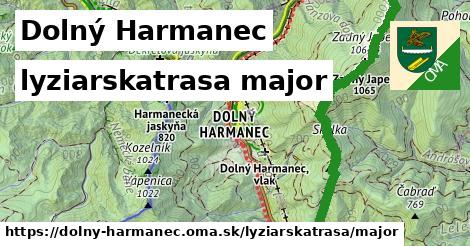 Dolný Harmanec Lyžiarske trasy hlavná 