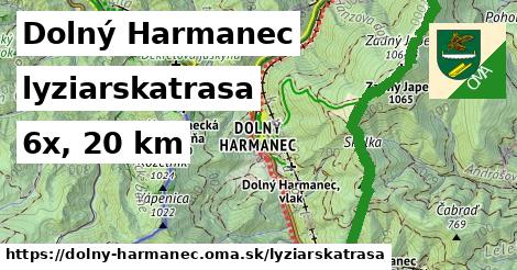 Dolný Harmanec Lyžiarske trasy  