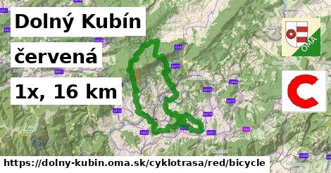 Dolný Kubín Cyklotrasy červená bicycle