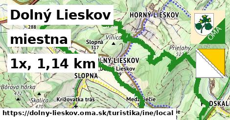 Dolný Lieskov Turistické trasy iná miestna