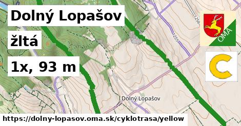 Dolný Lopašov Cyklotrasy žltá 