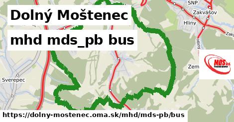 Dolný Moštenec Doprava mds-pb bus
