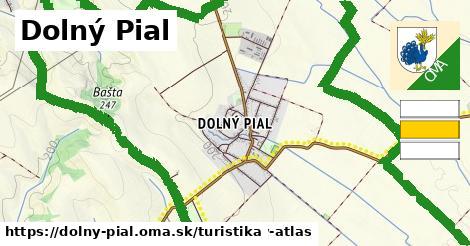 Dolný Pial Turistické trasy  