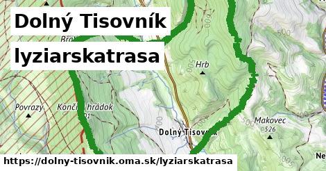 Dolný Tisovník Lyžiarske trasy  