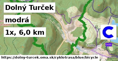 Dolný Turček Cyklotrasy modrá bicycle