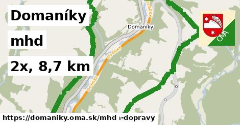 Domaníky Doprava  