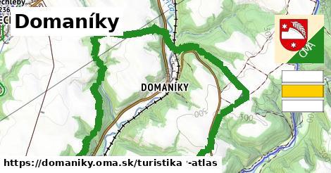 Domaníky Turistické trasy  