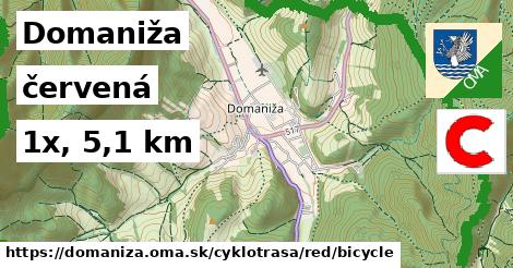 Domaniža Cyklotrasy červená bicycle