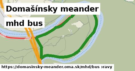 Domašínsky meander Doprava bus 