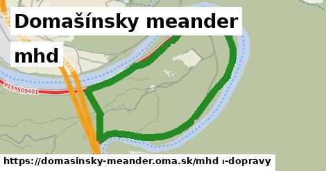 Domašínsky meander Doprava  