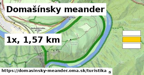 Domašínsky meander Turistické trasy  