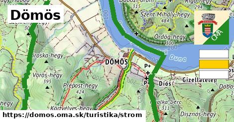 Dömös Turistické trasy strom 