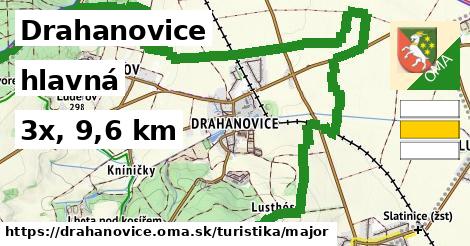 Drahanovice Turistické trasy hlavná 