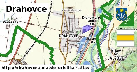 Drahovce Turistické trasy  