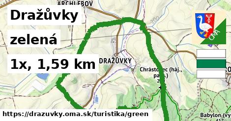 Dražůvky Turistické trasy zelená 