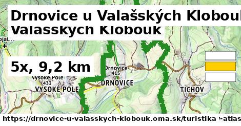 Drnovice u Valašských Klobouk Turistické trasy  