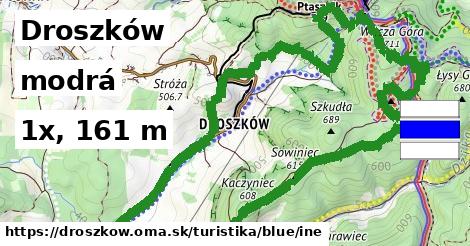 Droszków Turistické trasy modrá iná