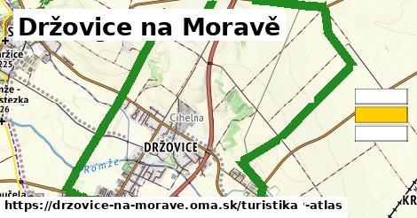 Držovice na Moravě Turistické trasy  