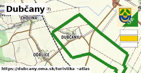 Dubčany Turistické trasy  