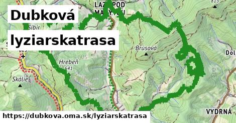 Dubková Lyžiarske trasy  