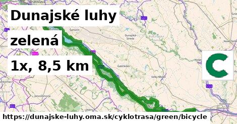Dunajské luhy Cyklotrasy zelená bicycle