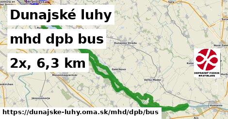 Dunajské luhy Doprava dpb bus